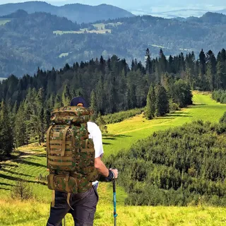 KABXHUEO Wandelrugzak 80L Waterdicht Survival Molle Outdoor — miniatuur 6