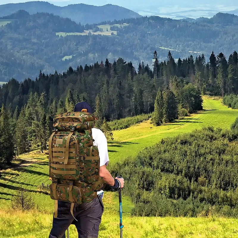 KABXHUEO Wandelrugzak 80L Waterdicht Survival Molle Outdoor — foto 6