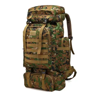 KABXHUEO Wandelrugzak 80L Waterdicht Survival Molle Outdoor — miniatuur 1