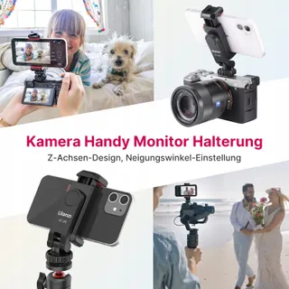 ULANZI ST-06S Telefoonhouder Statiefadapter Selfiestick 360° 180° — miniatuur 2