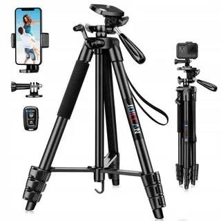 JOILCAN Selfiestatief 137cm Aluminium Afstandsbediening iOS Android — miniatuur 1