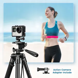 JOILCAN Selfiestatief 137cm Aluminium Afstandsbediening iOS Android — miniatuur 3