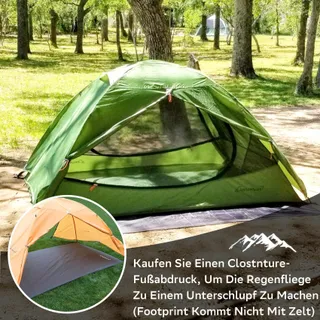 CLOSTNATURE Lichte Waterdichte 1-Persoonstent voor Trekking Bikepacking — miniatuur 6