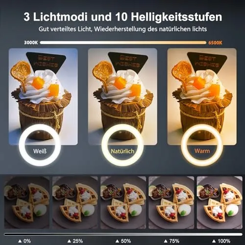 EVERSHOP Overhead Ringlicht Met Statief 10 Inch Flexibel Afstandsbediening — foto 4