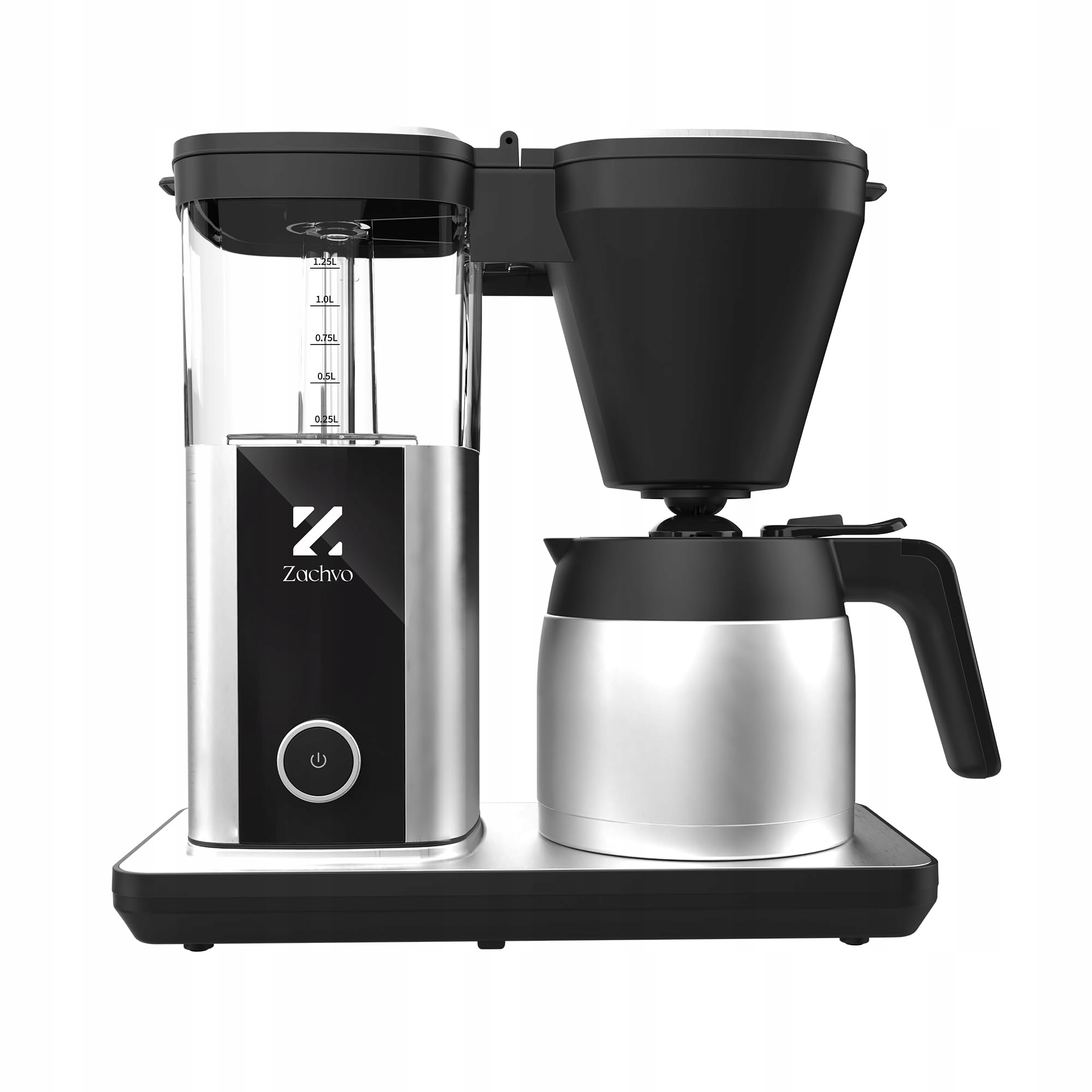 ZACHVO Koffiezetapparaat 1,25L Thermoskan Snel Temperatuurcontrole