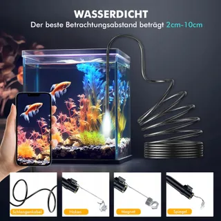LOVCOYO Endoscoopcamera Type-C 8 LED Android iOS 5m — miniatuur 3
