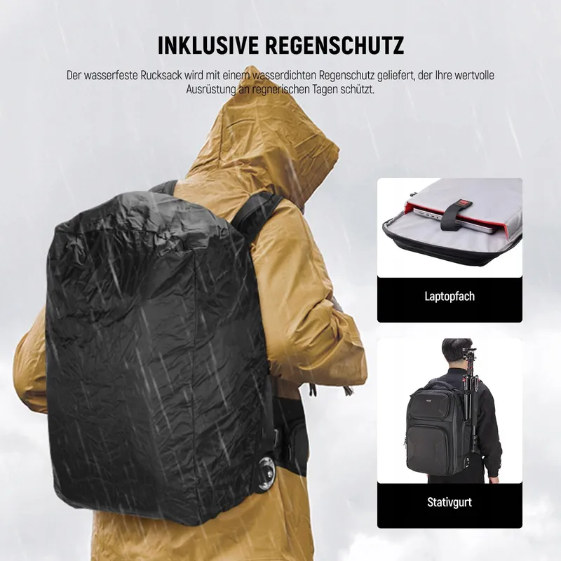 NEEWER PB027 Camerarugzak Wieltjes Waterdicht Laptopvak — foto 6