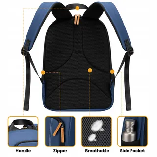 TARION Camerarugzak DSLR Waterdicht Licht Laptopvak 15 Inch Blauw — miniatuur 5