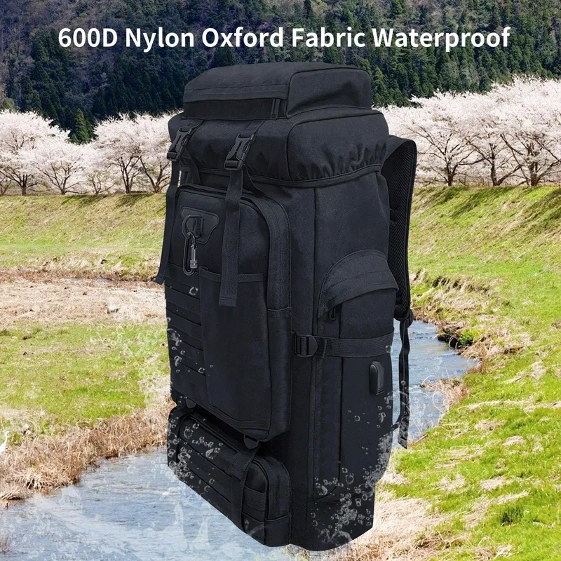 OGETOK Wandelrugzak 80L Waterdicht Survival Voor Mannen En Vrouwen — foto 4