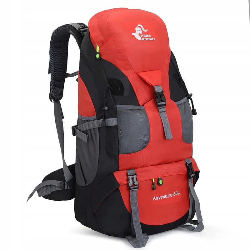 BSEASH 50L Lichte Waterdichte Wandelrugzak Outdoor Rood — foto 1