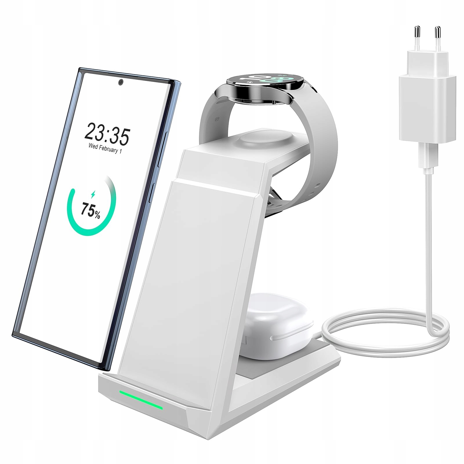NANAMI Inductief Laadstation 3-in-1 Voor Samsung Galaxy Watch Buds