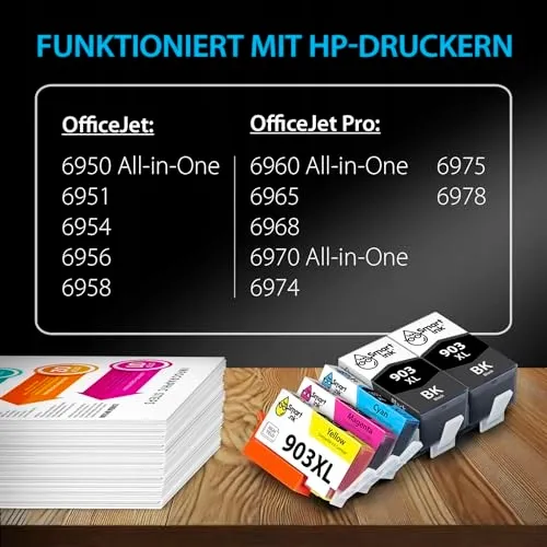 SMART INK Inktset HP 903XL 5 Stuks Officejet 6950 6960 6970 — foto 2