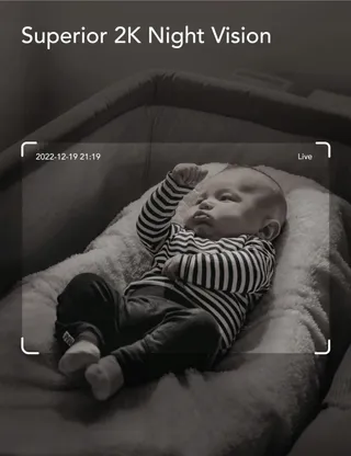 NOOIE Camera 5G Kinderen 2K WiFi 360° IR Nachtzicht Alexa Audio — miniatuur 3