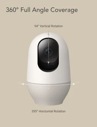 NOOIE Camera 5G Kinderen 2K WiFi 360° IR Nachtzicht Alexa Audio — miniatuur 2