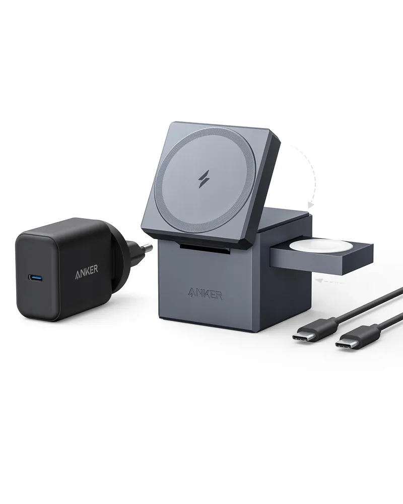 ANKER 3-in-1 Oplaadstation MagSafe iPhone Apple Watch AirPods 15W — foto 1