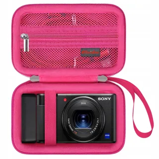 ELONBO Draagtas Sony ZV-1 ZV-1F ZV-1 II 4K Camera Framboos — miniatuur 1