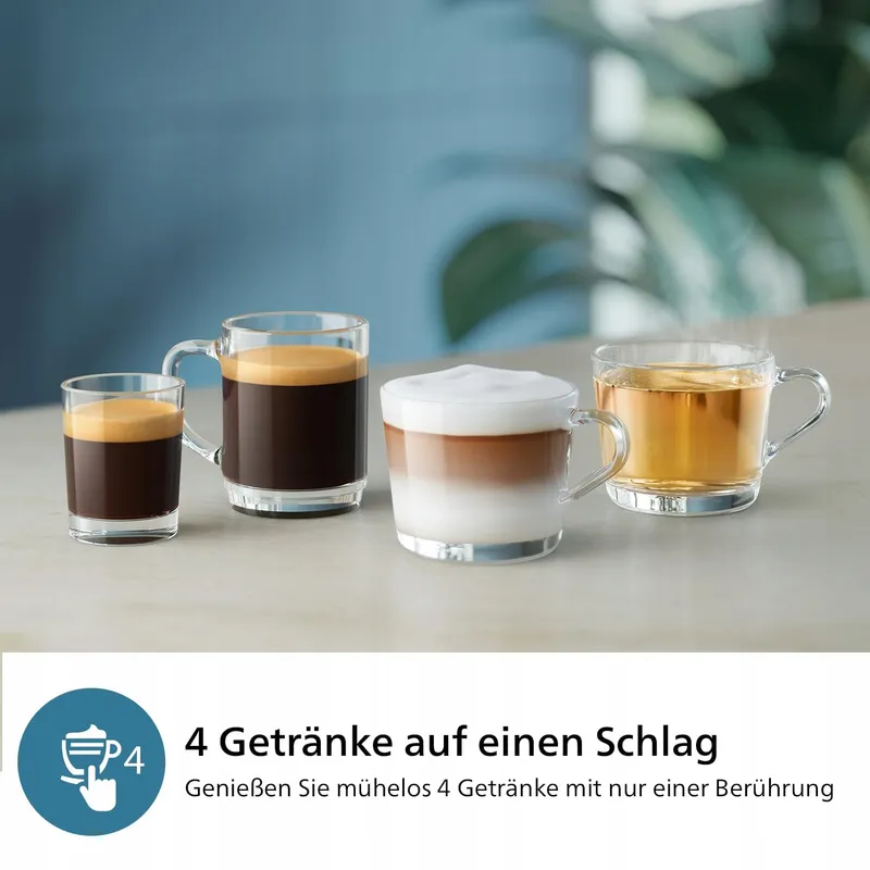 PHILIPS Volautomatisch Koffiezetapparaat LatteGo 4 Dranken Touchscreen — foto 3