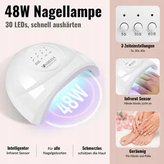 VANREESA UV Gellakset 16 Kleuren LED Lamp 48W Manicure — miniatuur 3