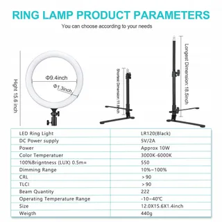 GODOX LR120 LED Ringlichtset 12 Inch Tweekleurig Licht — miniatuur 6