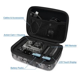 DELEYCON Hardcase Tas GoPro HERO 13 12 11 10 9 Camouflage — miniatuur 2