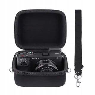 AENLLOSI Hard Case Sony Alpha 6000 6700 met 16-50mm Objectief Zwart — miniatuur 1