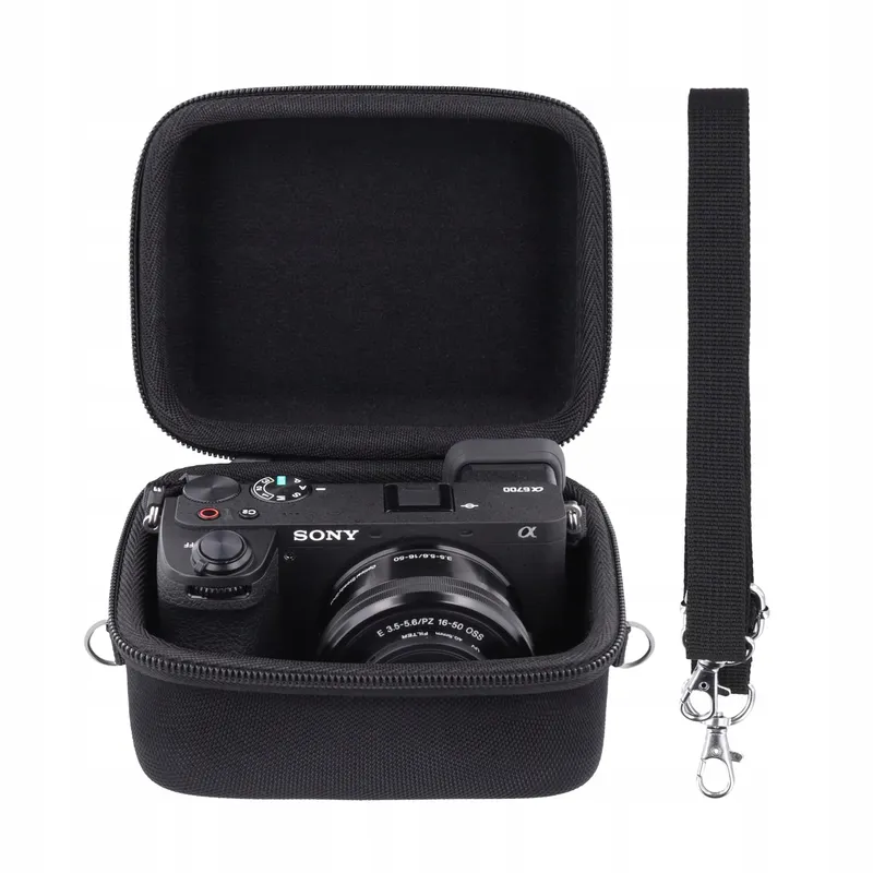 AENLLOSI Hard Case Sony Alpha 6000 6700 met 16-50mm Objectief Zwart — foto 1