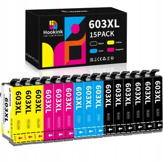 HOOKINK Inktcartridges Epson 603XL XP-2100 WF-2810 15 Stuks — miniatuur 1
