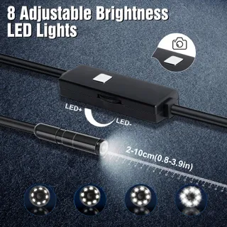 ROMON Endoscoopcamera 1080P HD Waterdicht IP67 8 LED 5M — miniatuur 3