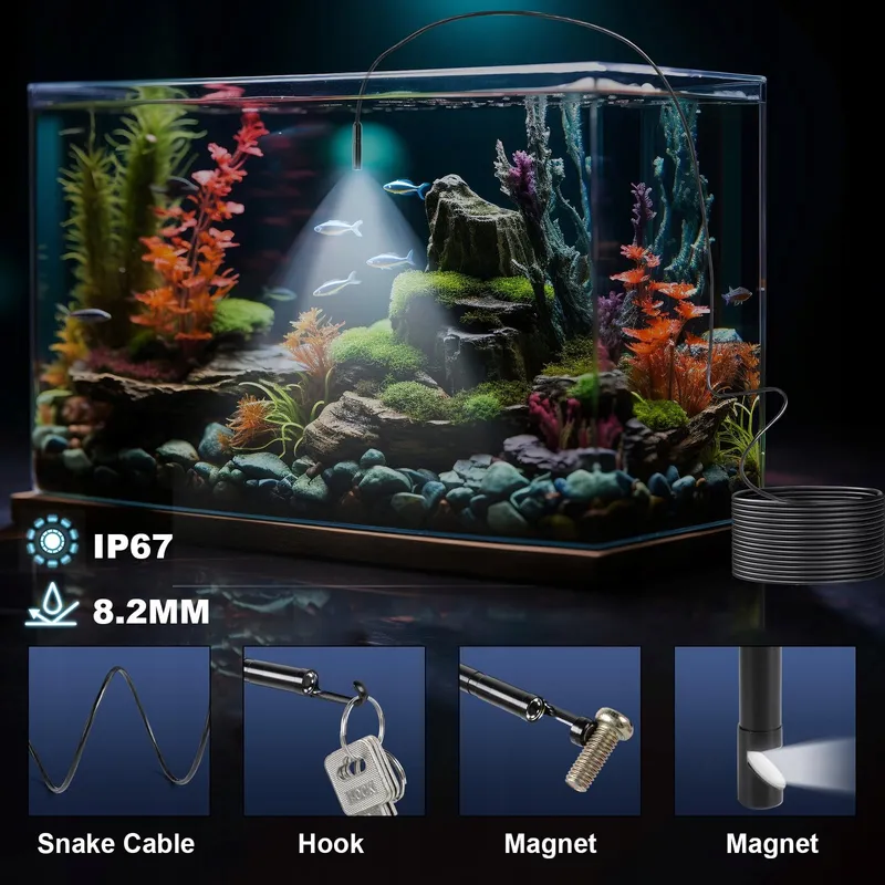 ROMON Endoscoopcamera 1080P HD Waterdicht IP67 8 LED 5M — foto 6