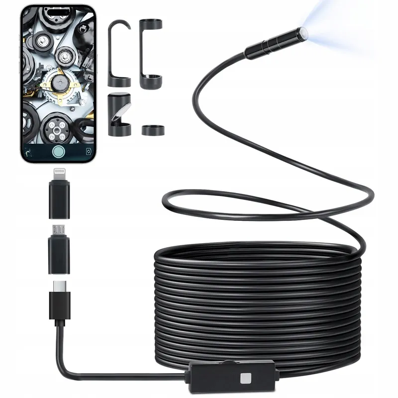 ROMON Endoscoopcamera 1080P HD Waterdicht IP67 8 LED 5M — foto 1