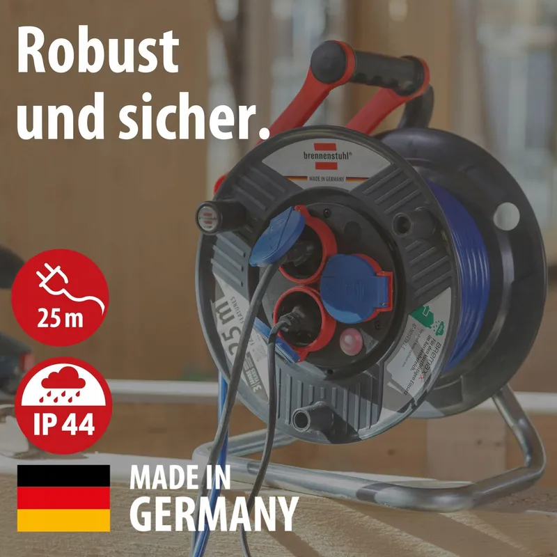 BRENNENSTUHL Garant Kabelhaspel 25m Buitengebruik IP44 Grijs — foto 2