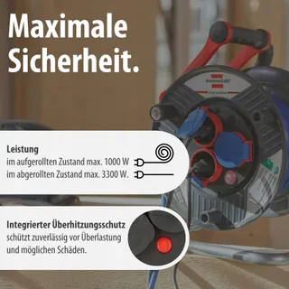BRENNENSTUHL Garant Kabelhaspel 25m Buitengebruik IP44 Grijs — miniatuur 5