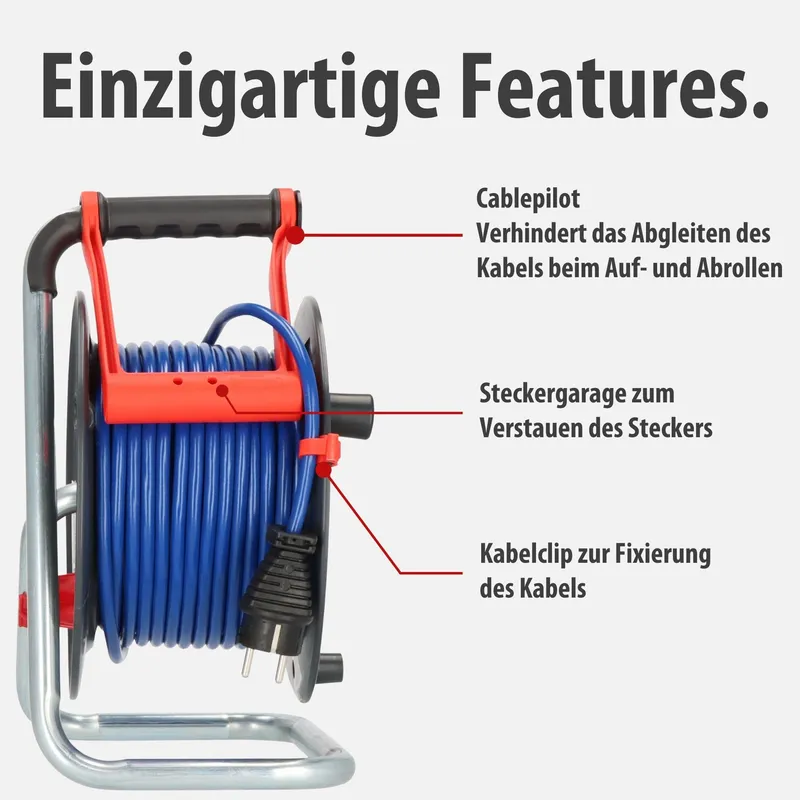 BRENNENSTUHL Garant Kabelhaspel 25m Buitengebruik IP44 Grijs — foto 4