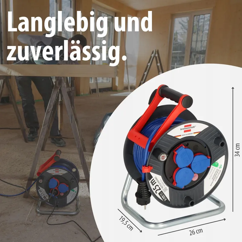 BRENNENSTUHL Garant Kabelhaspel 25m Buitengebruik IP44 Grijs — foto 7