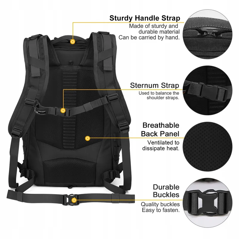 MARDINGTOP Molle Rugzak 30L Laptop Stad Business Reizen — foto 4