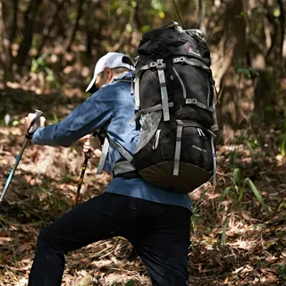 MOUNTAINTOP Trekkingrugzak 70L Waterdicht Heren Dames Camping — miniatuur 2