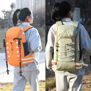 BSEASH Wandelrugzak 40L Waterdicht Lichtgewicht Camping Grijs — miniatuur 7