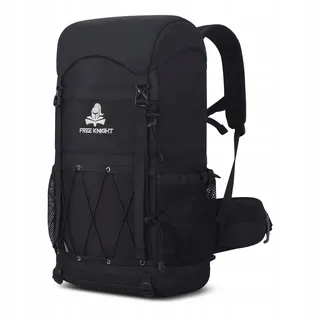 BSEASH Wandelrugzak 40L Licht Waterdicht Met Regenhoes Zwart — miniatuur 1