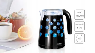 MPM MCZ-86 Waterkoker 1,7L Draadloos BPA-Vrij Automatisch Uit — miniatuur 4