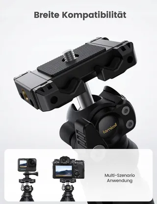 LAMICALL Mini Statief Flexibel Telefoon Camera 360° — miniatuur 2