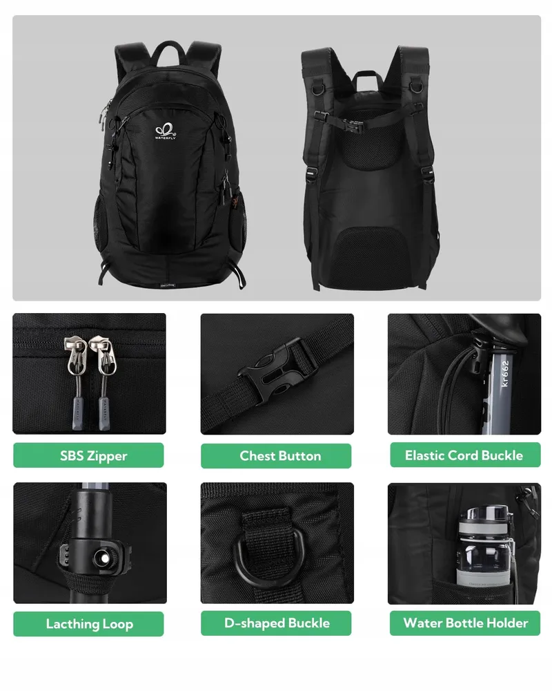 WATERFLY Wandelrugzak 30L Waterdicht Trekking Unisex — foto 2