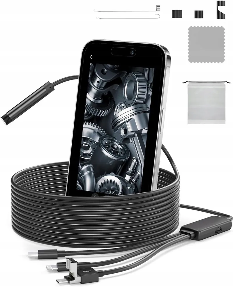 Endoscoopcamera HD 1920P 3m IP67 Waterdicht 8 LED — foto 1