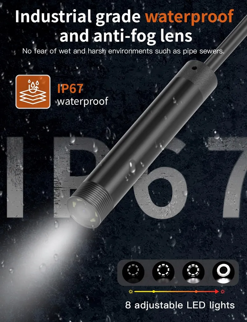 Endoscoopcamera HD 1920P 3m IP67 Waterdicht 8 LED — foto 3