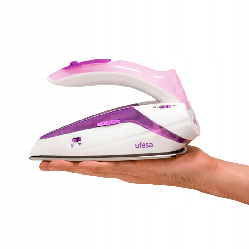 UFESA Reisstrijkijzer Opvouwbaar Handvat 1100W Dubbele Spanning 110-230V — foto 4