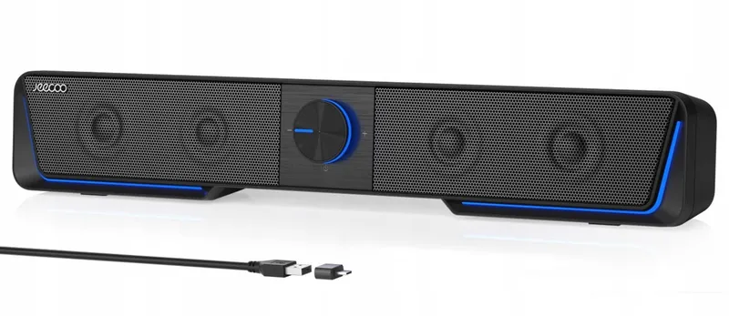 JECOO A40 USB Bluetooth Soundbar PC Zwart — foto 1
