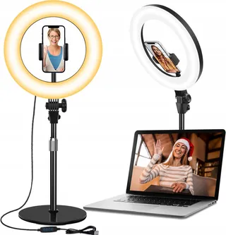 YARRASHOP LED Ringlamp 10.5" Statief Make-up YouTube TikTok — miniatuur 1