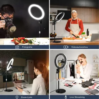 YARRASHOP LED Ringlamp 10.5" Statief Make-up YouTube TikTok — miniatuur 4
