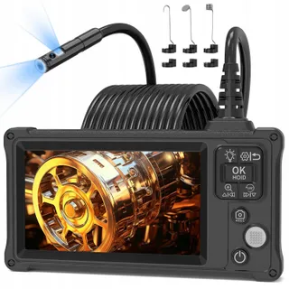 ENNOVOR Endoscoopcamera HD 1920P Dual Lens 5 Inch Waterdicht LED 5M