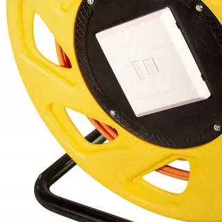 LOGILINK CQ5090S Kabelhaspel CAT7A S/FTP RJ45 90m 1200MHz Oranje — miniatuur 4