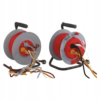 EMOS Kabelhaspel 25m 4 Schuko Stopcontacten 3000W Oververhitting — miniatuur 5